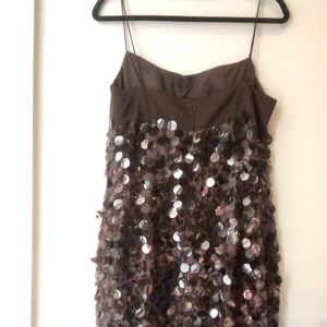 Vintage 90s Cheetah Sequin Dress